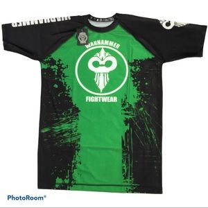 Warhammer green black rash guard size 2XL